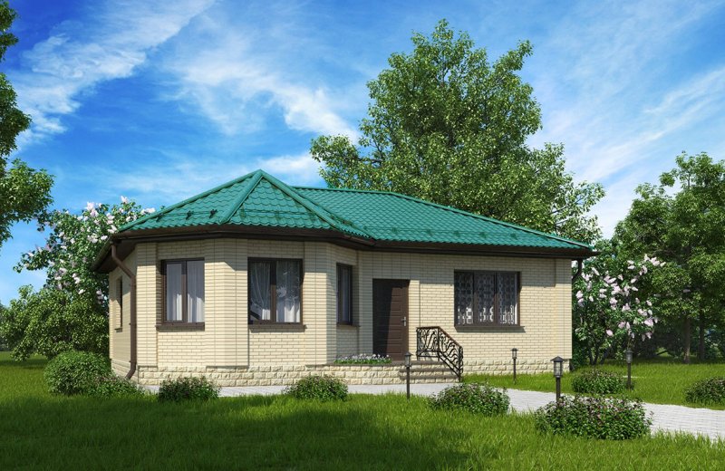 Загородный дом буквой г