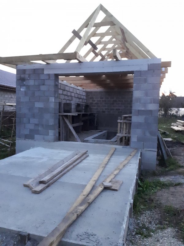 Гараж из металлоконструкций