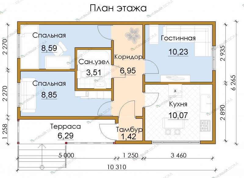 Планировка дома z7v2