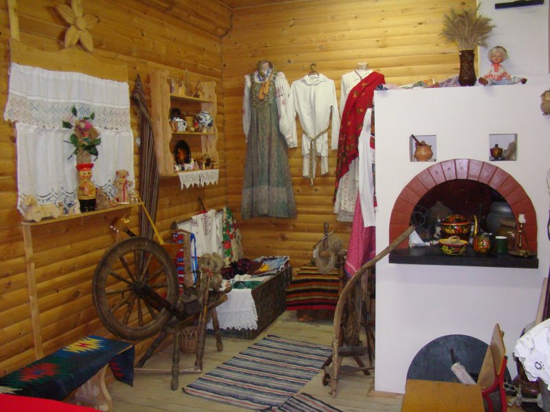 Русская изба внутри
