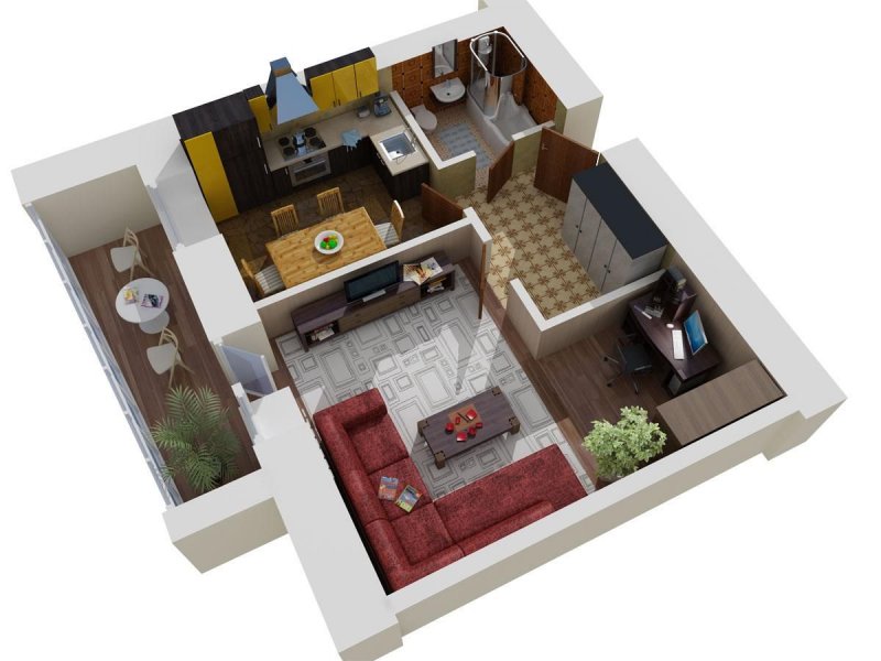 3d планировка квартиры