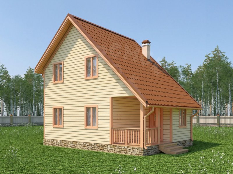 Дом 6 на 6 из бруса 150х150