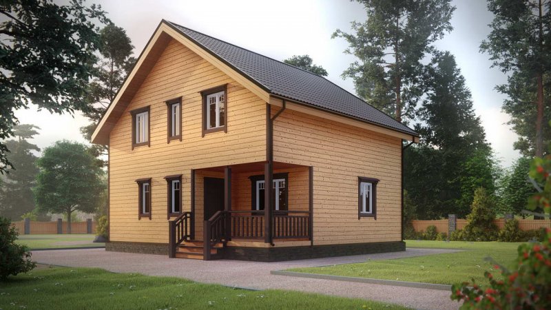 Каркасный дом 9х12