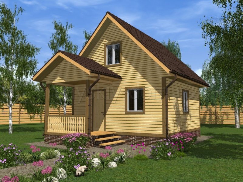 Деревянный дом 6х8