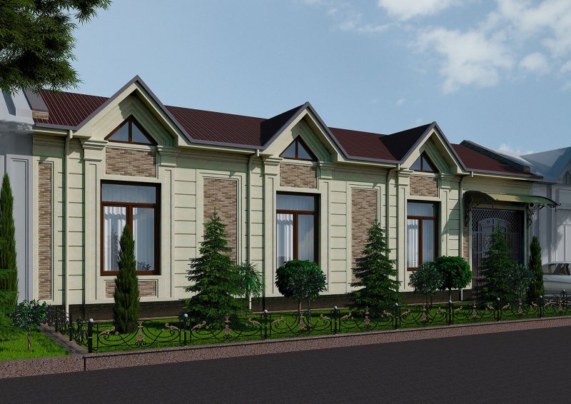 Узбекский дом фасад