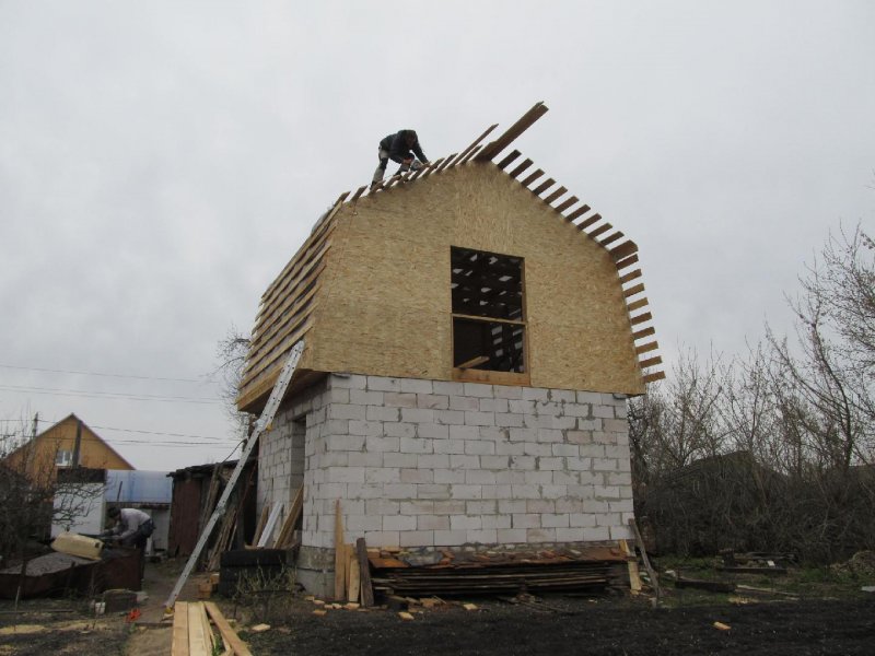 Полувальмовая многощипцовая крыша