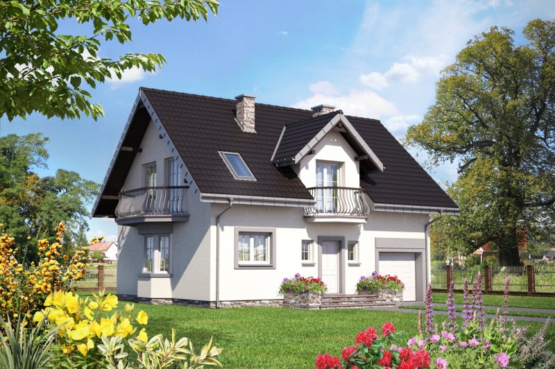 Дом с мансардой 150м2