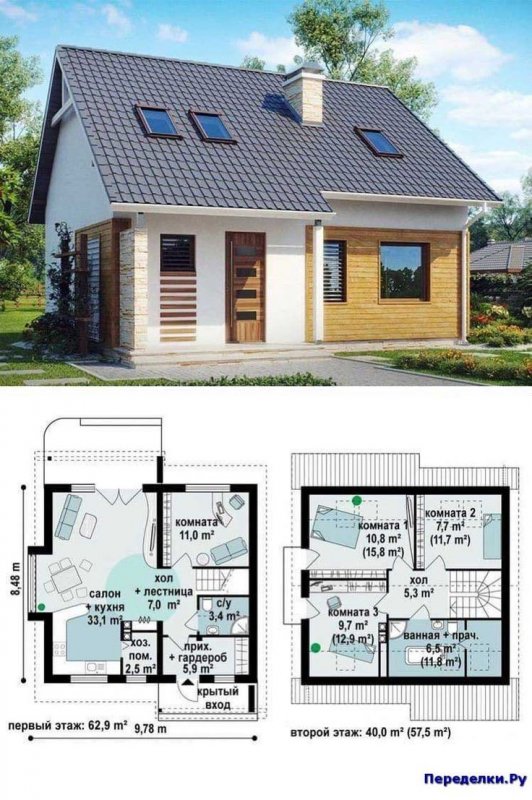 Проекты домов и коттеджей одноэтажных