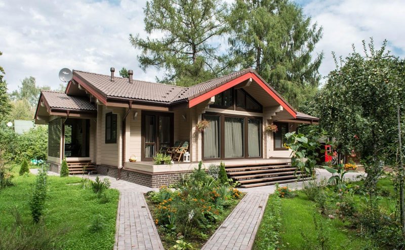 Дома из клееного бруса 100 м2