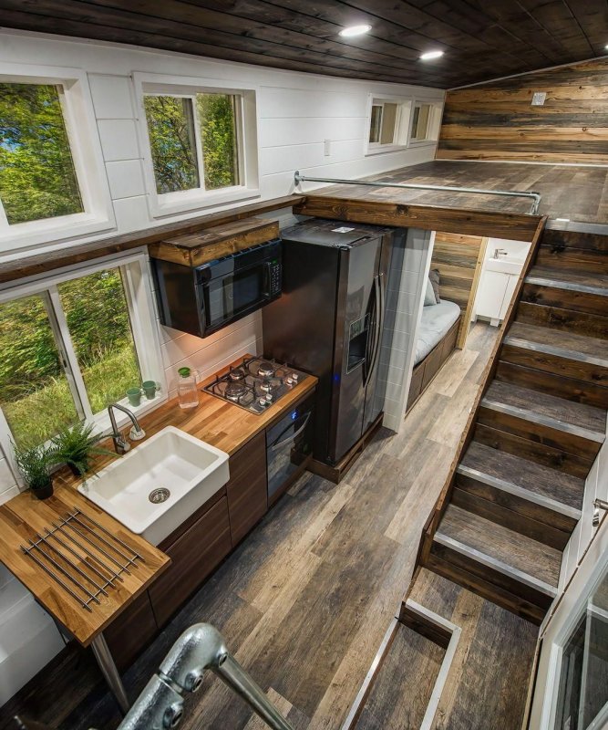 Tiny House с односкатной крышей