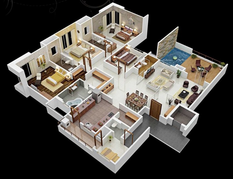 Floorplan 3d проекты
