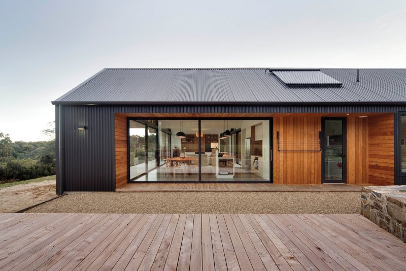 Barn House с односкатной крышей