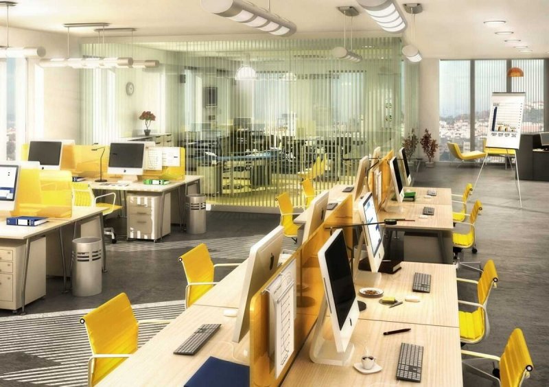 Планировка коммерческих помещений офис open Space