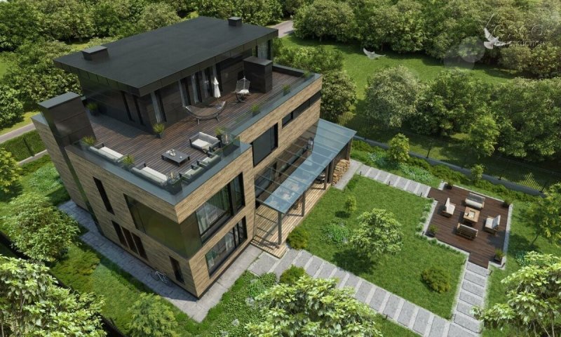 Проекты с эксплуатируемой крышей