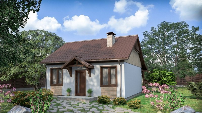 Маленький одноэтажный домик