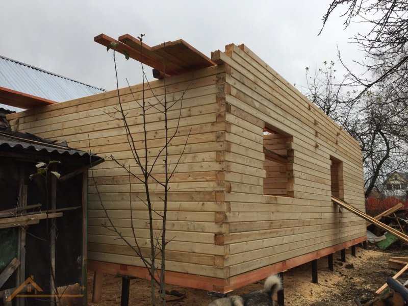 Пристрой из бруса 150х150
