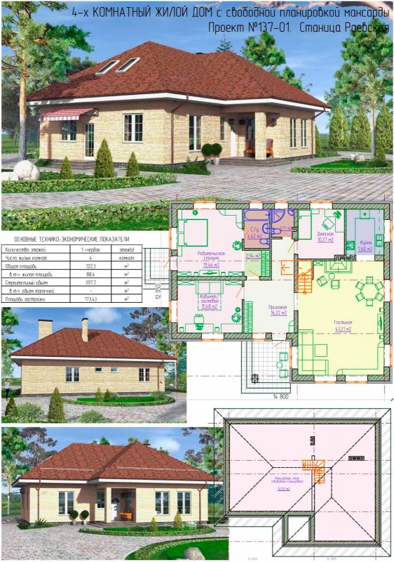 Проекты частных домов с планом