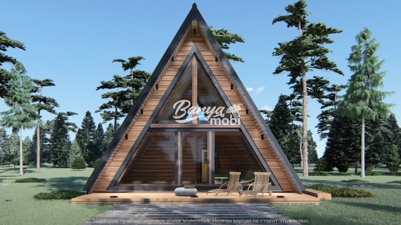 Баня a-frame проекты