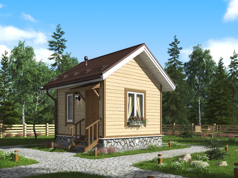 Дом 4 на 4 из бруса