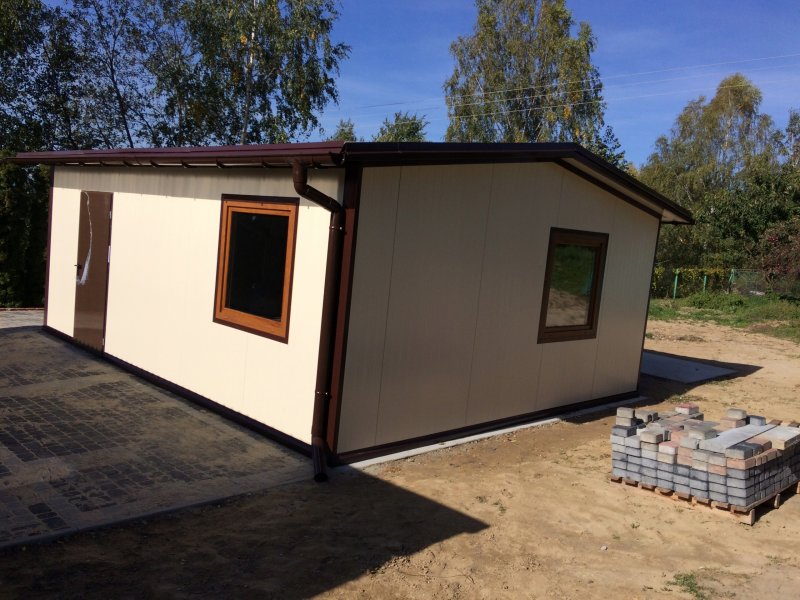 Сарай из сэндвич панелей 3x6