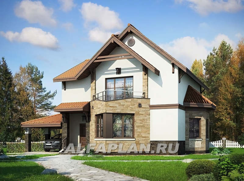 Полувальмовая крыша с мансардой