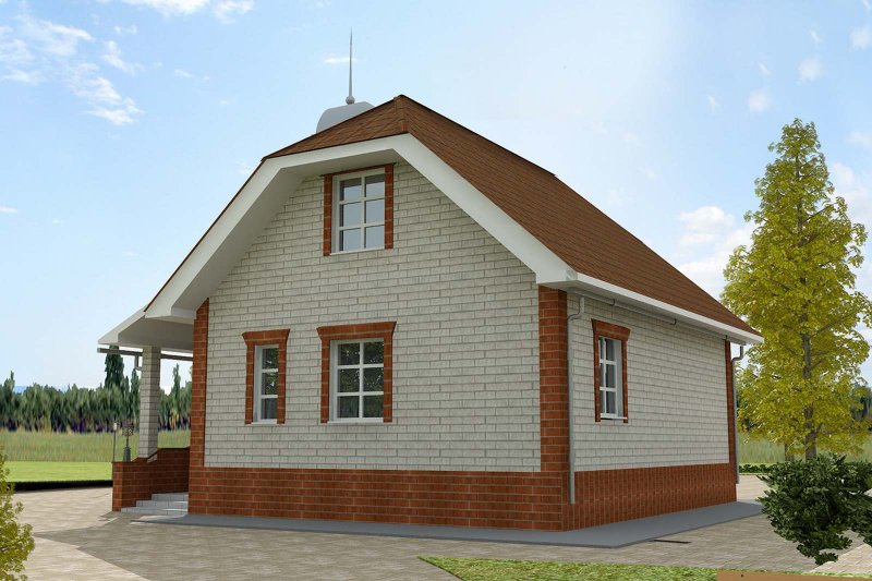 Дом кирпичный 110 кв.м с мансардой