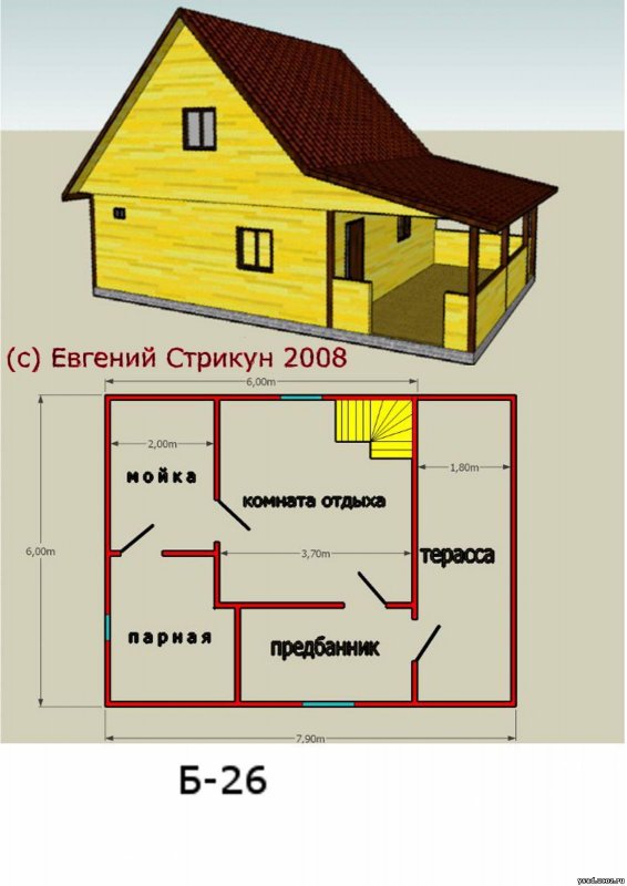 Дачный домик из газоблоков