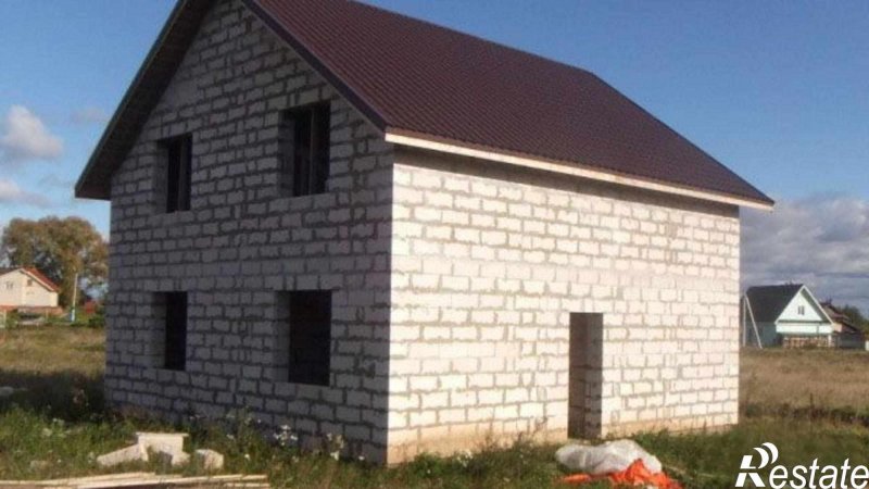 Дом из газосиликата с мансардой