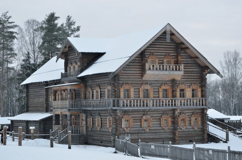 Изба сруб древней Руси