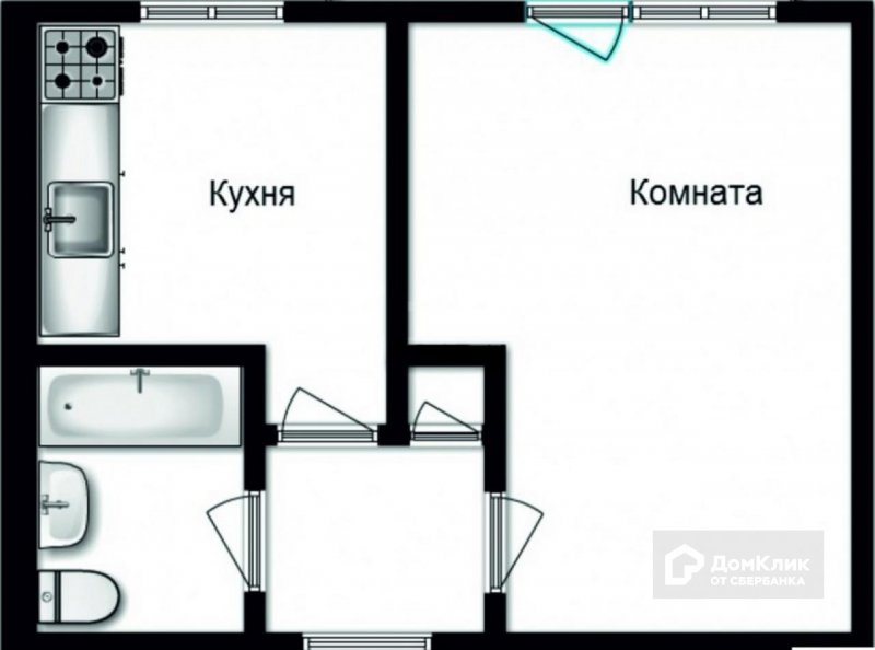 Планировка малосемеек 1 комнатная