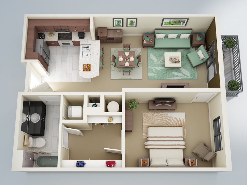 Floorplan 3d проекты