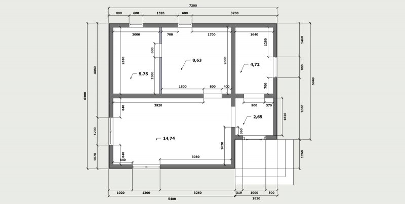 Каркасная баня 3х5 смета