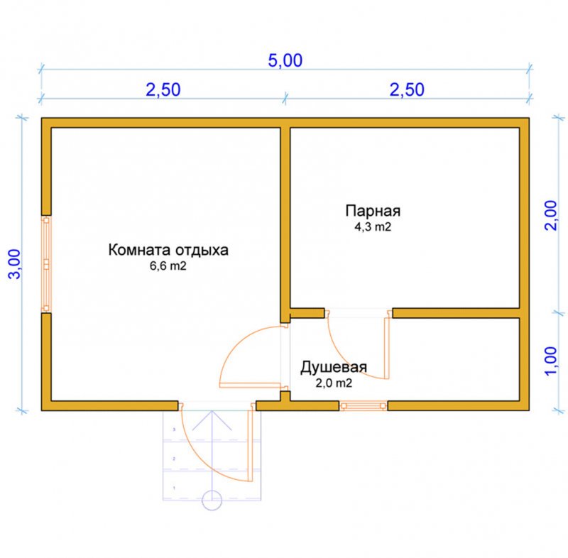 Проекты небольших бань чертежи