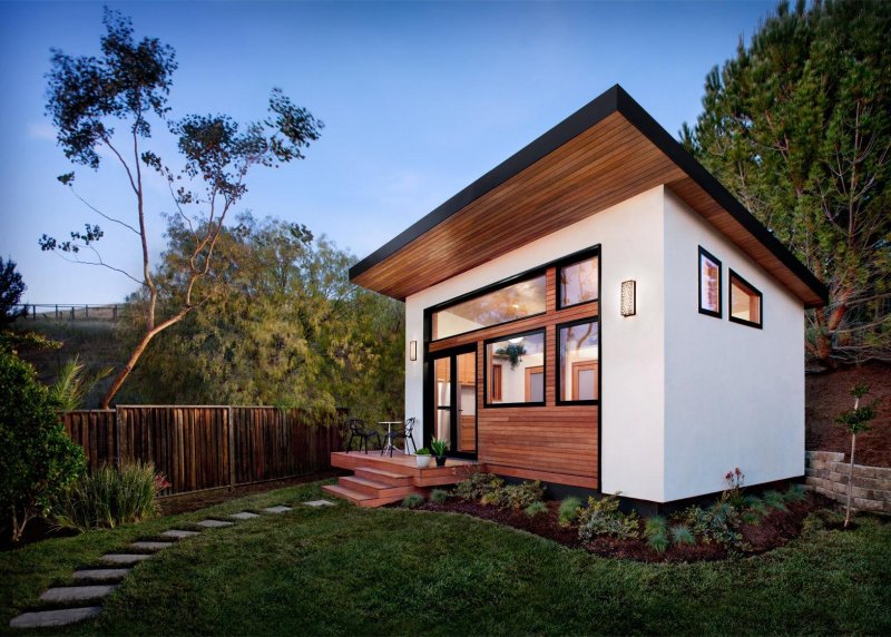 Tiny House с односкатной крышей