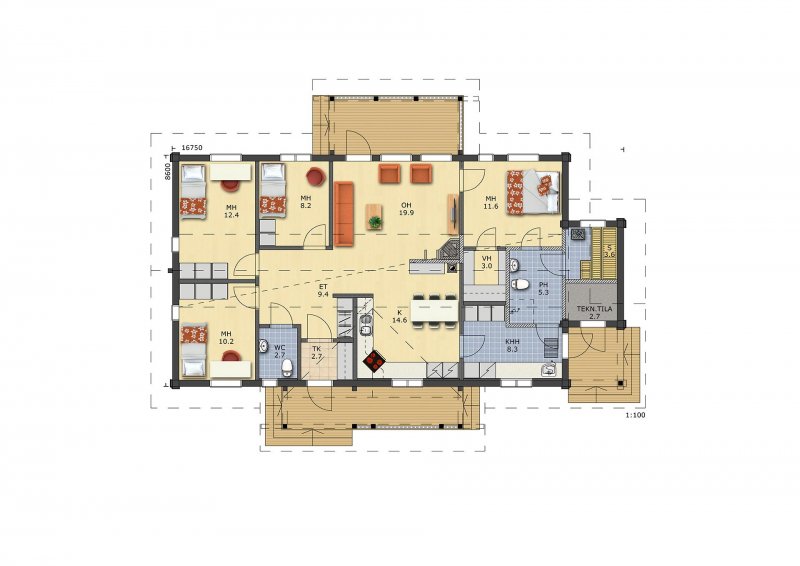 Harmaja Kannustalo Floor Plan