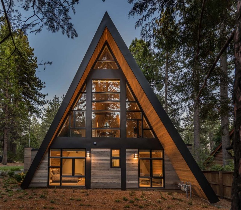 А-образный дом. A-frame. Дом шалаш.