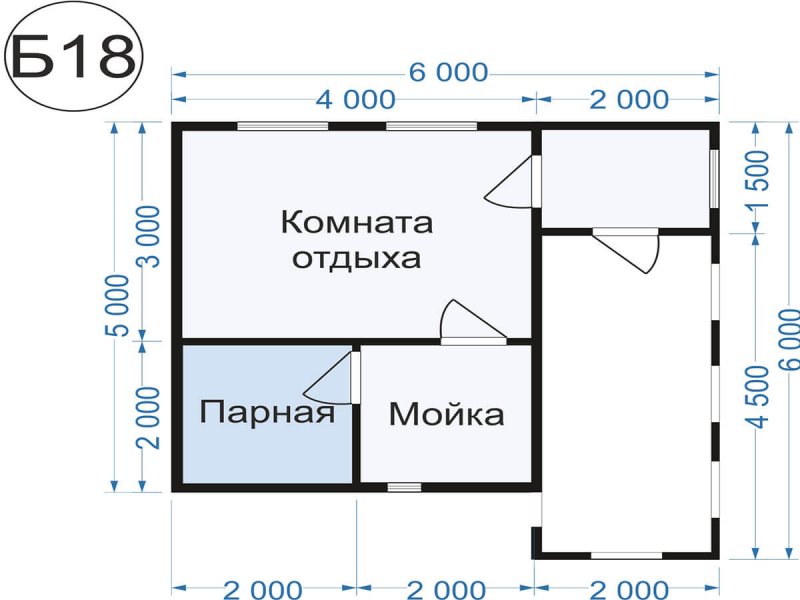 Баня проект БН-3509