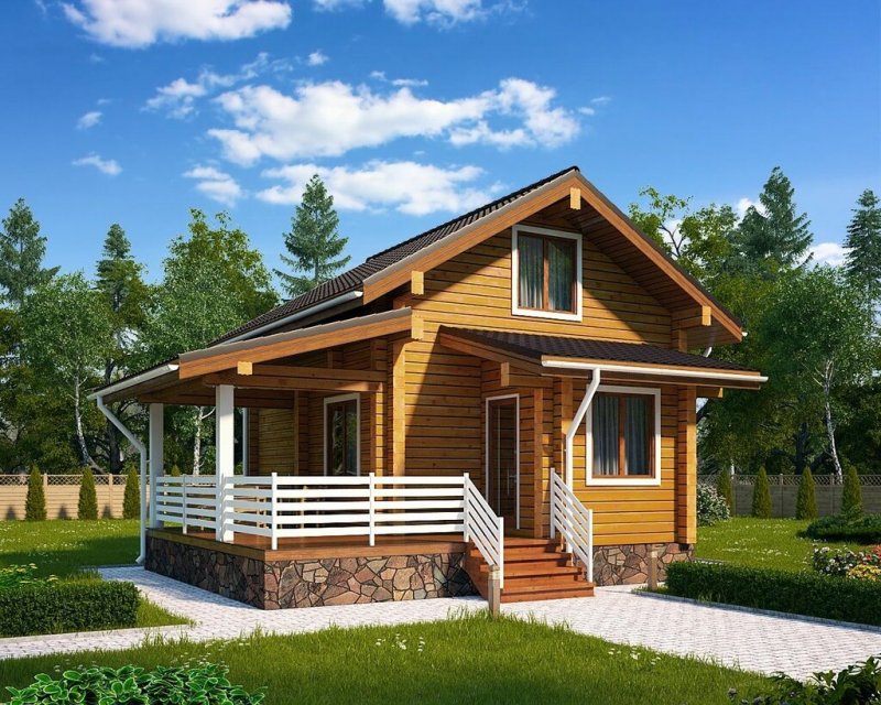 Дом из клееного бруса 100м2