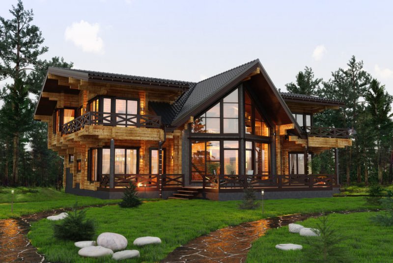 Дом из клееного бруса good Wood