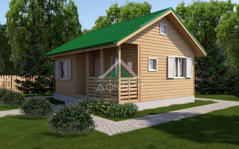 Дачный дом 6х8 одноэтажный