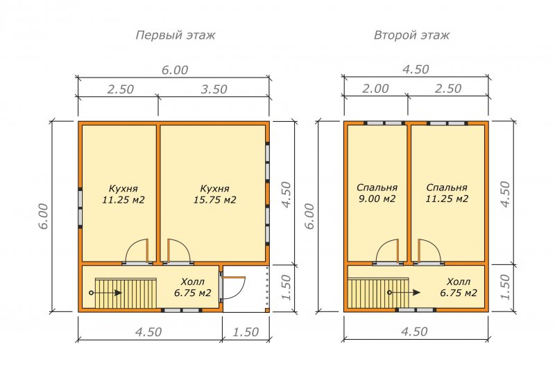 Идеальная планировка из проф бруса 6х9 варианты