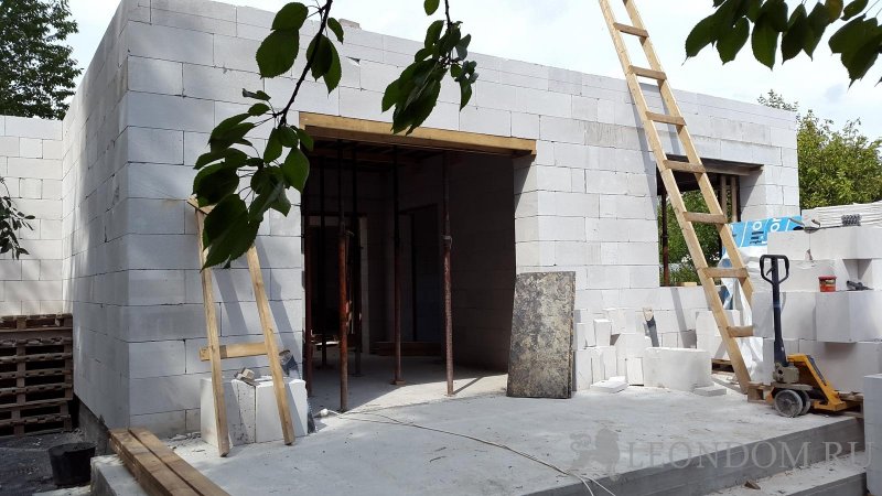 Автомойка из газосиликатных блоков