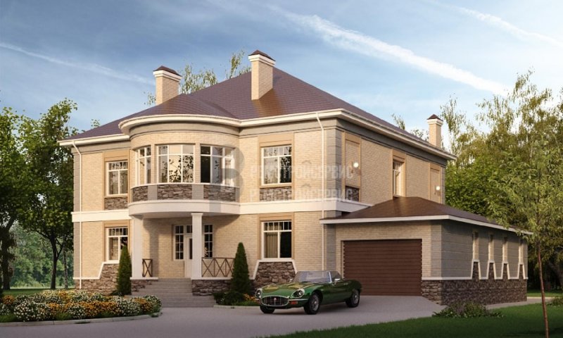 Классический дом с эркерами