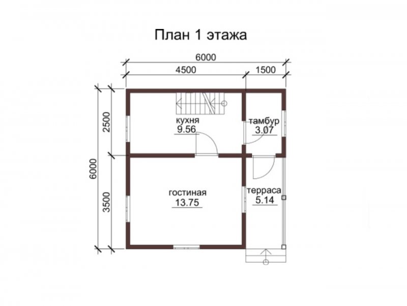Щитовой дом 6х6