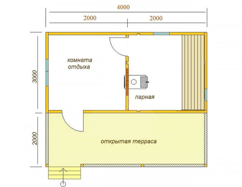 6*9 Из проф бруса план