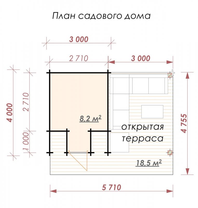 Дом из бревна 6х8 с мансардой планировка