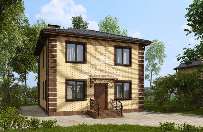 Двухэтажный кирпичный дом 150 кв м