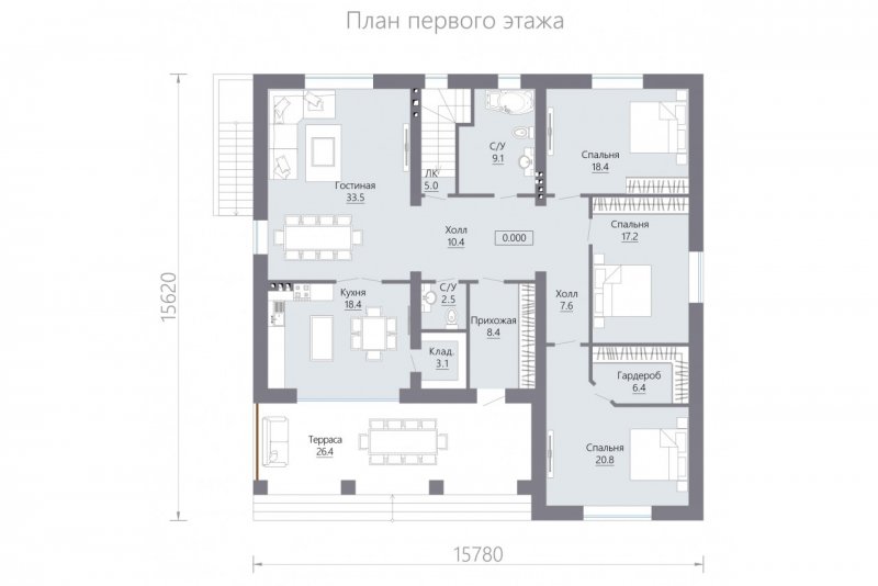 Планировка одноэтажного дома 150-200 кв.м