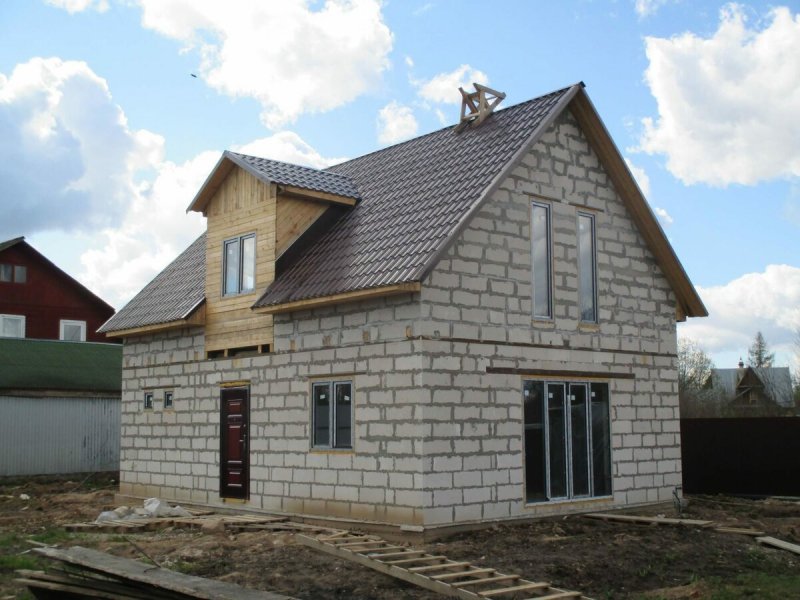 Дом с мансардой 80 кв метров