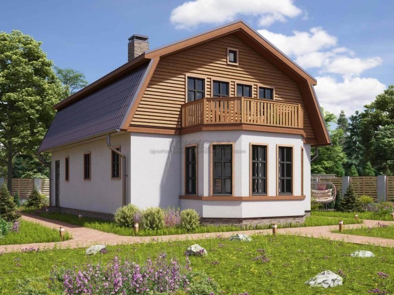 План двухэтажного дома из газобетона